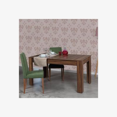 Vivense Oblo 4-6 Seat Extendable Dining Table,  Dark Wood