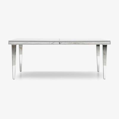 Vivense Cybele 6-8 Seat Fixed Dining Table, Black Silver