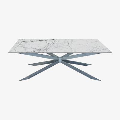 Vivense Mitra 6-8 Seat Marble Fixed Dining Table