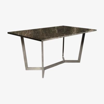 Vivense Navis 6-8 Seat Marble Fixed Dining Table