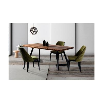 Vivense Space Fixed Dining Table, Walnut