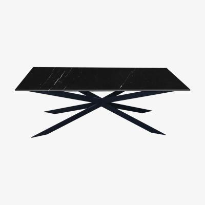 Vivense Mitra 6-8 Seat Marble Fixed Dining Table