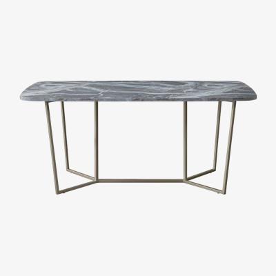 Vivense Loft Dining Table, Marble & Gold