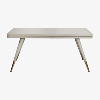 Vivense Adige Extendable Dining Table, White