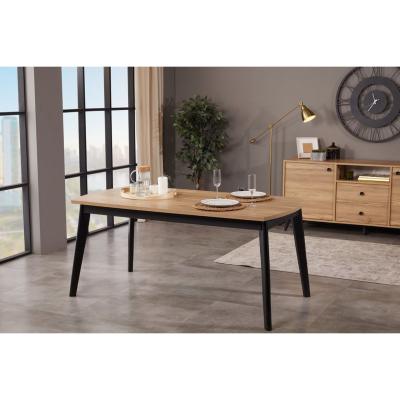 Vivense Ety Fixed Dining Table, 90 x 170 cm, Walnut