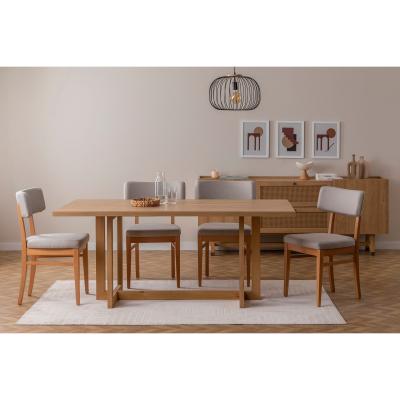 Vivense Madison Fixed Dining Table, 90 x 180 cm, Oak