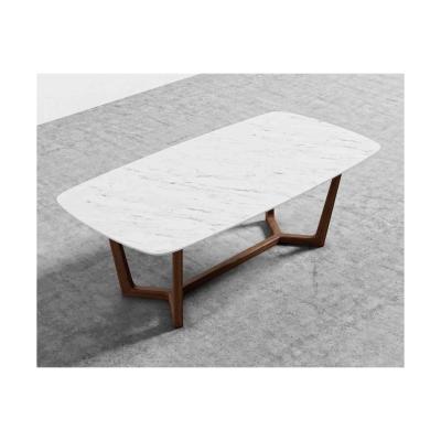 Vivense Ruby 6-8 Seat Fixed Dining Table, White