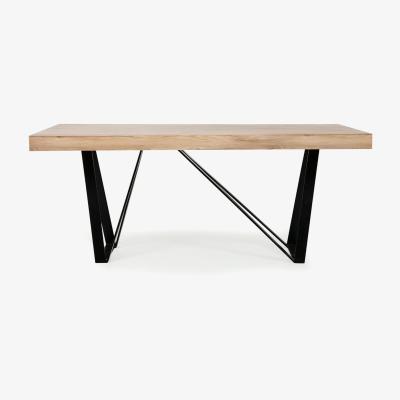 Vivense Trinity Fixed Dining Table, 90 x 180 cm, Light Wood