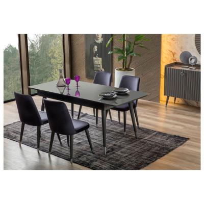 Vivense Orenda 4-6 Seat Dining Table, Dark Grey