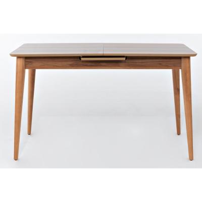 Vivense Yaprak 4-6 Seat Extendable Dining Table, Walnut