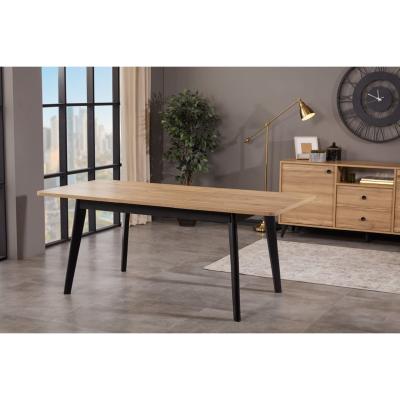 Vivense Eti 6-8 Seat Extendable Dining Table, Oak