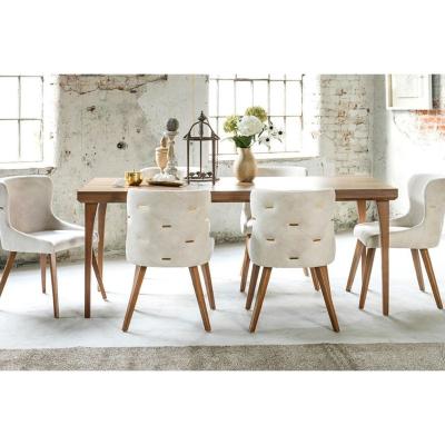 Vivense Oslo 6-8 Seat Fixed Dining Table, Oak