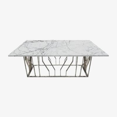 Vivense Rome 6-8 Seat Marble Fixed Dining Table