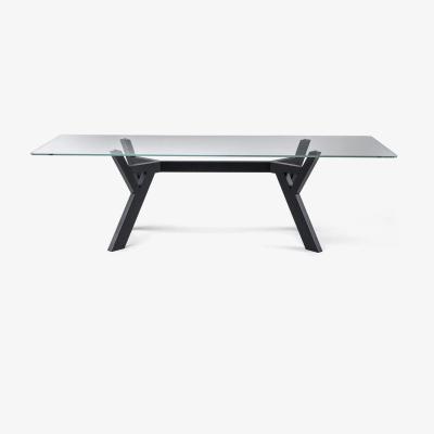 Vivense Thedo Fixed Dining Table, Black