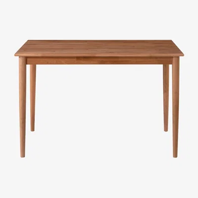 Vivense Golden 4 Seat Fixed Dining Table, Brown