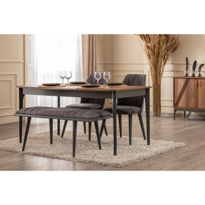 Vivense Alpin Fixed Dining Table, 90 x 170 cm, Walnut