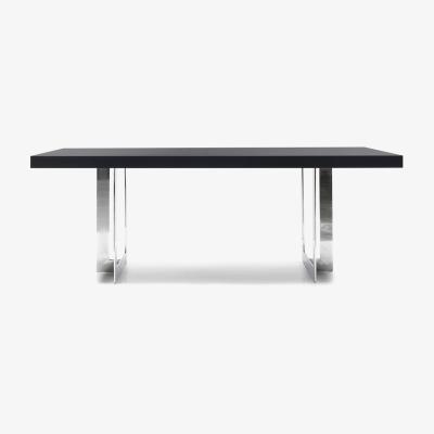Vivense Nepal 6-8 Seat Fixed Dining Table, Black
