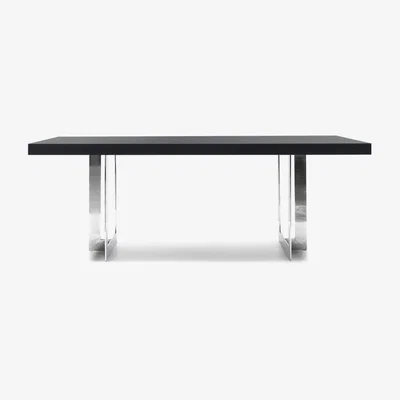 Vivense Nepal 6-8 Seat Fixed Dining Table, Black