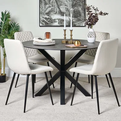 Woods Furniture Eastcote Round Dining Table - Black