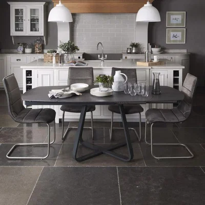 Woods Furniture Palermo Grey Extendable Dining Table