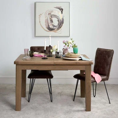 Woods Furniture Hudson Extending Small Oak Dining Table, 1.3m - 1.8m