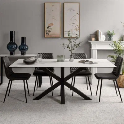 Woods Furniture Eastcote White Ceramic Dining Table