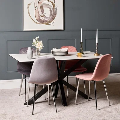 Woods Furniture Eastcote Ceramic Dining Table 150cm - White