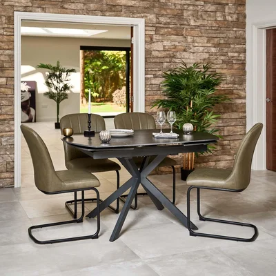Woods Furniture Toscana Motion Table 140-200cm - Black