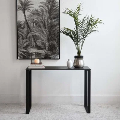 Woods Furniture Eastcote Black Ceramic Console Table