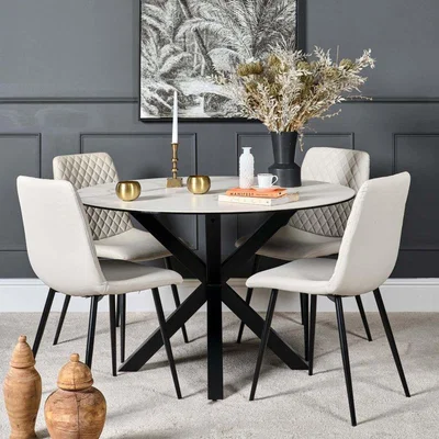 Woods Furniture Eastcote Round Dining Table - White