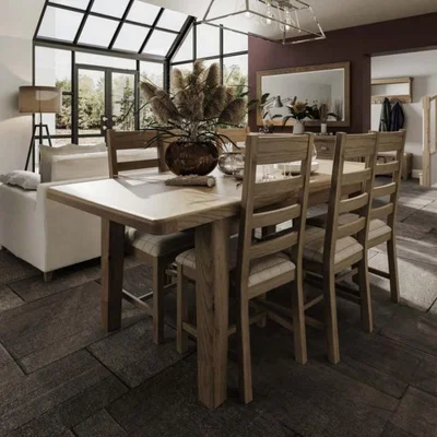Woods Furniture Hudson Medium Extending Dining Table 1.8m - 2.2m