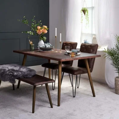 Woods Furniture Reclaimed Dark Dining Table 160cm