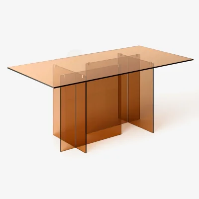 Westwing Glass Dining Table Anouk, 180 X 90 cm