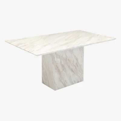 Westwing Marble Dining Table Artistico, 160 x 90 cm