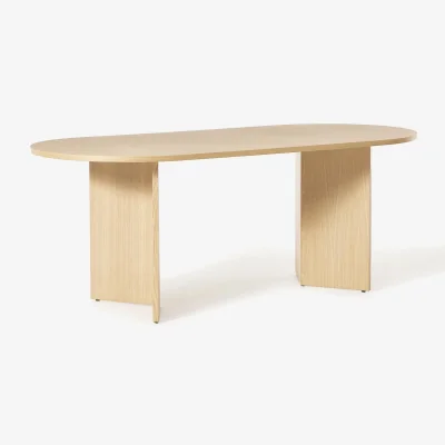 Westwing Oval Wooden Dining Table Toni, in various sizes