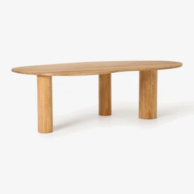 Westwing Organic-Shaped Oak Wood Dining Table Naruto, in various sizes