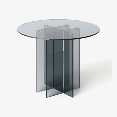 Westwing Round Glass Dining Table Anouk, in various sizes