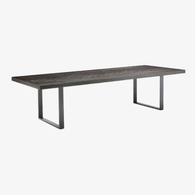 Westwing Dining Table Melchior with Wooden Top