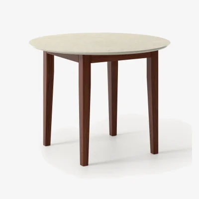 Westwing Round Travertine Effect Dining Table Jackson, in various sizes