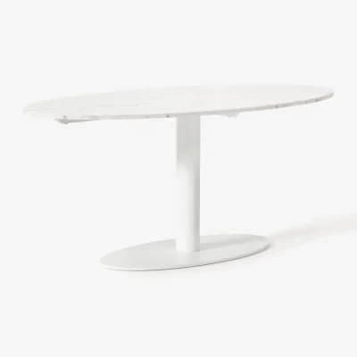 Westwing Oval Marble Dining Table Miley, 180 x 90 cm