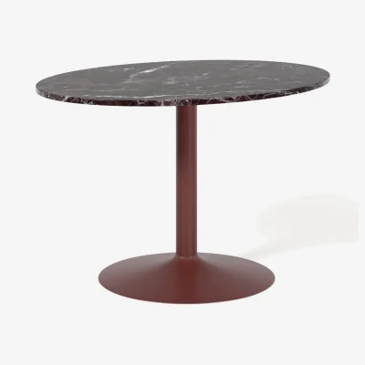 Westwing Oval Marble Dining Table Miley, 120 x 90 cm