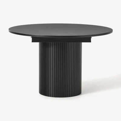 Westwing Extendable Dining Table Filo with Groove Structure, 120 - 160 x 75 cm