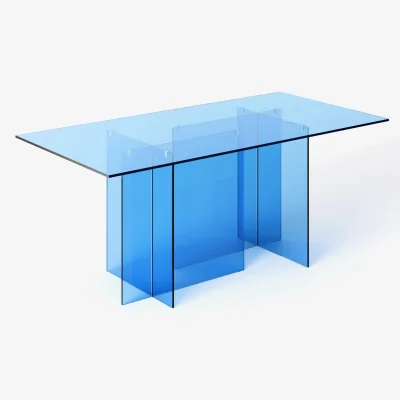 Westwing Glass Dining Table Anouk, 180 X 90 cm