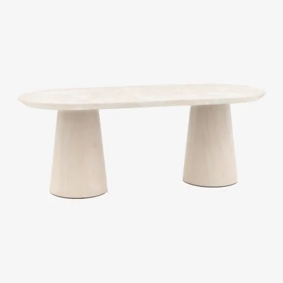 Westwing Oval Dinning Table Pedra, 200 x 90 cm