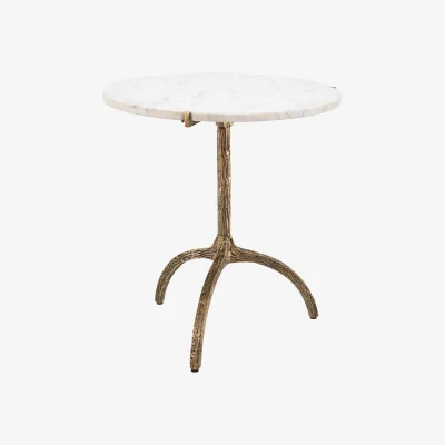 Westwing Round Bistro Table Cortina with Marble Top