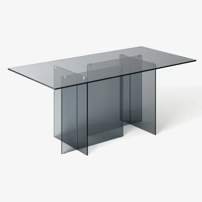 Westwing Glass Dining Table Anouk, 180 X 90 cm