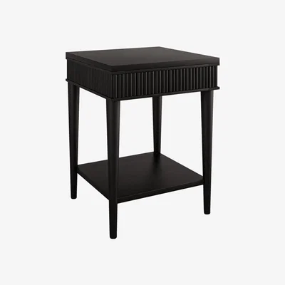 Amara Kam Ce Kam - Mausam Bedside Table - Black Ash