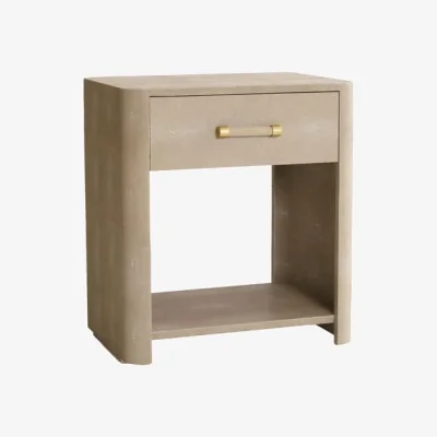 Andrew Martin Moby Bedside Table Cream, Bedside Table - Andrew Martin