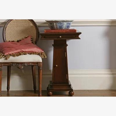 And So To Bed Eclectic Pedestal Table