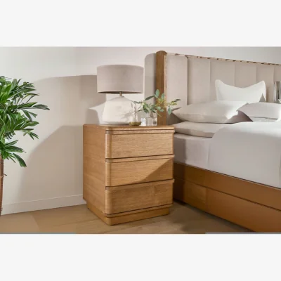 And So To Bed Columbus 3 Drawer Bedside Unit